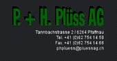 Logo P + H Plüss AG