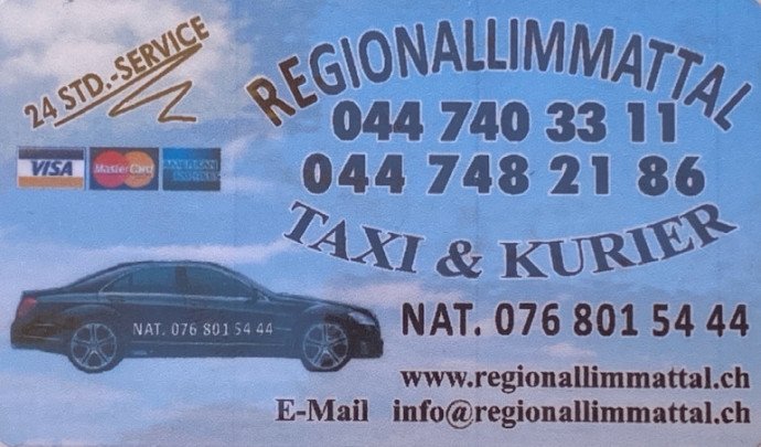 Regionallimmattal Taxi