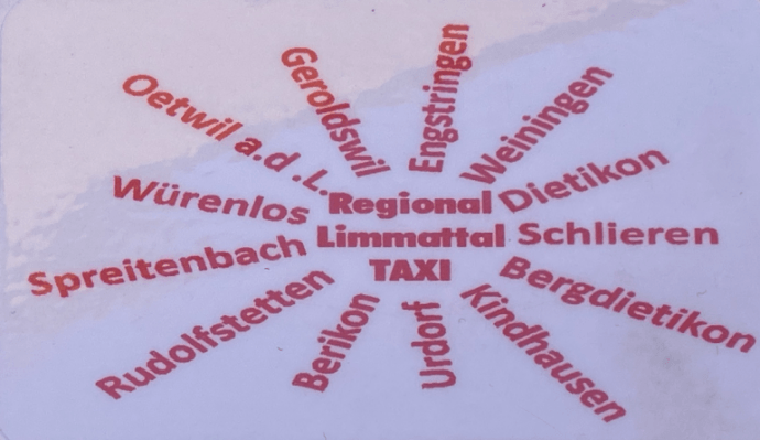 Regionallimmattal Taxi